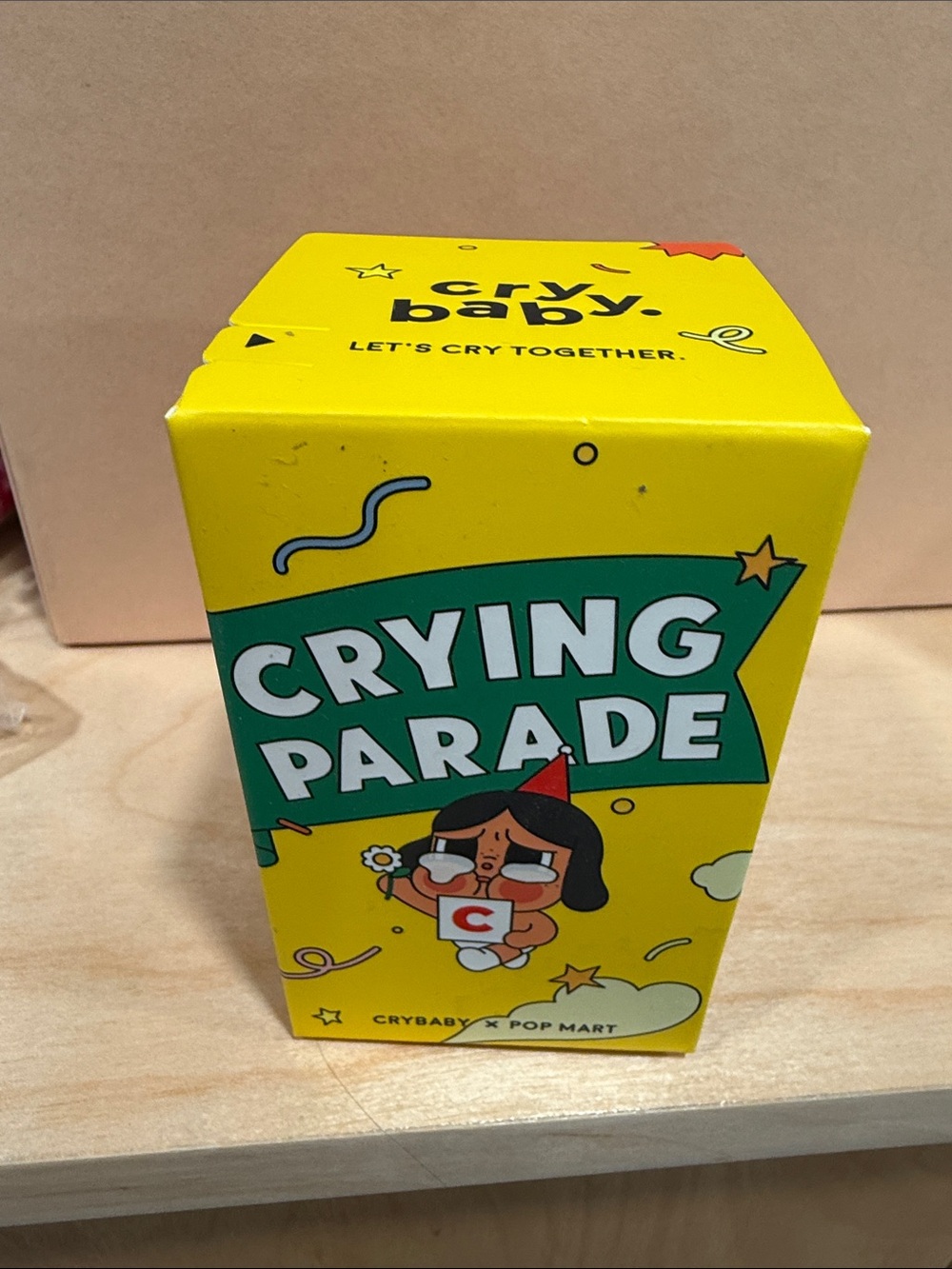 Crybaby Crying Parade Yellow Collectible Toy by Pop Mart